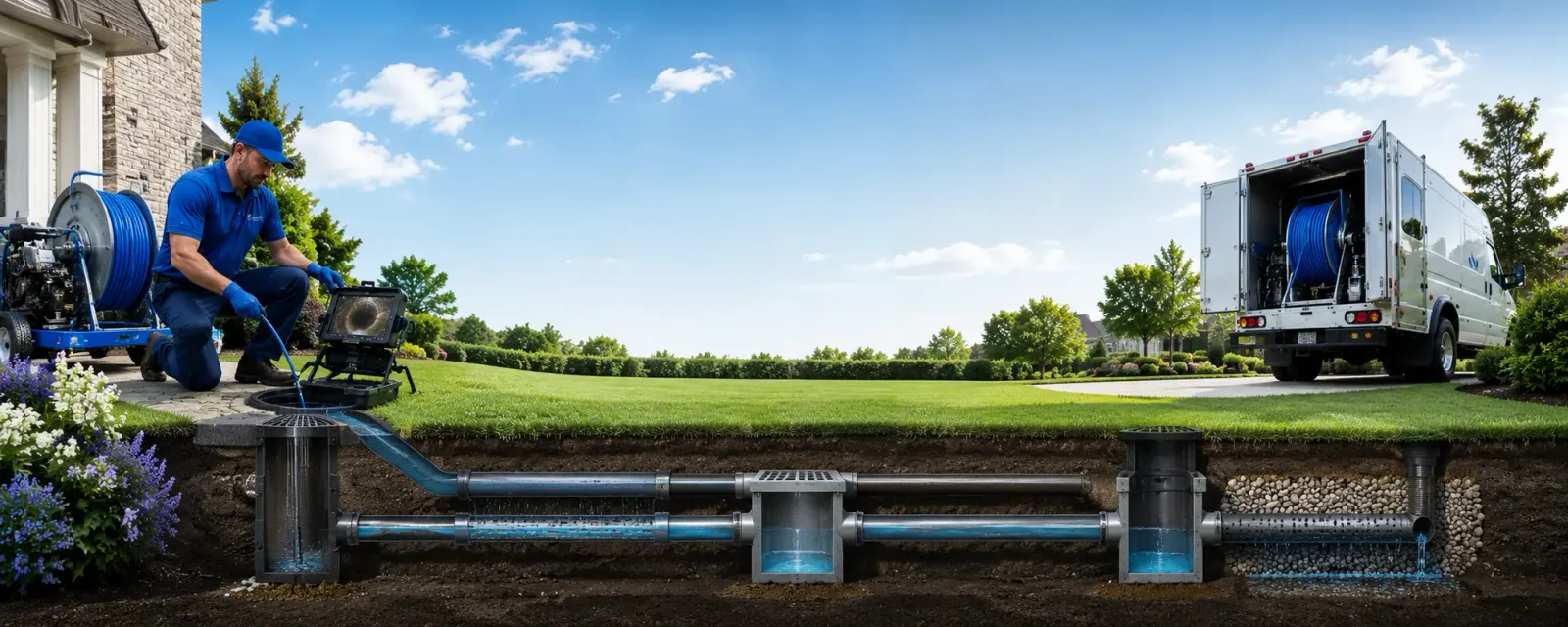 Outdoor drain cleaning information for Keuka Park, NY